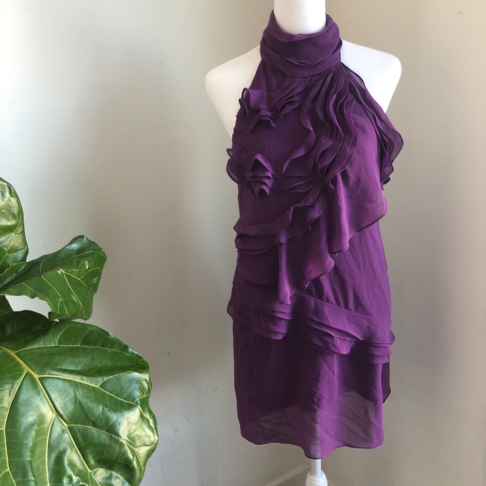 Arden B ruffle mini dress